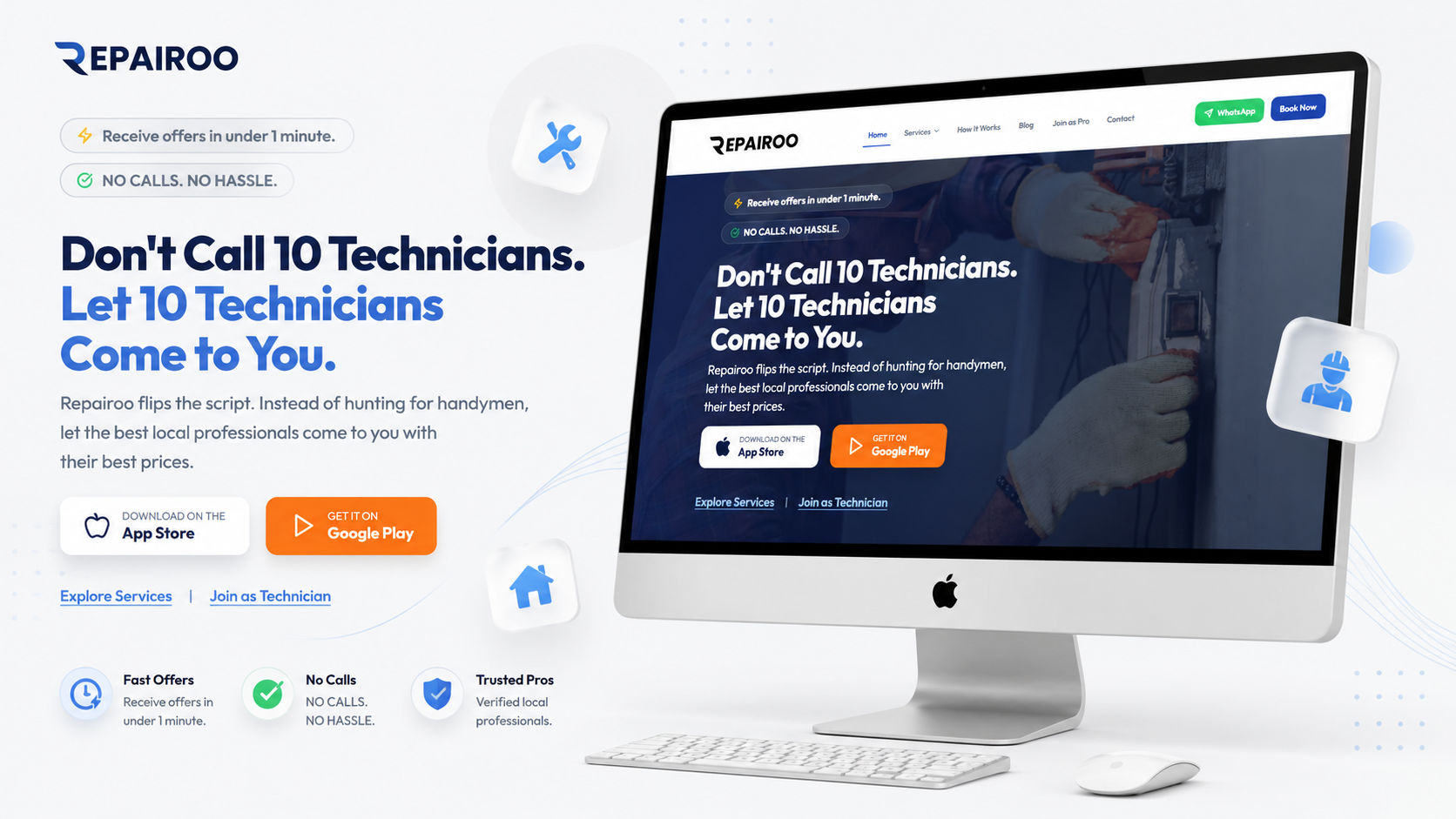 Repairoo web platform banner